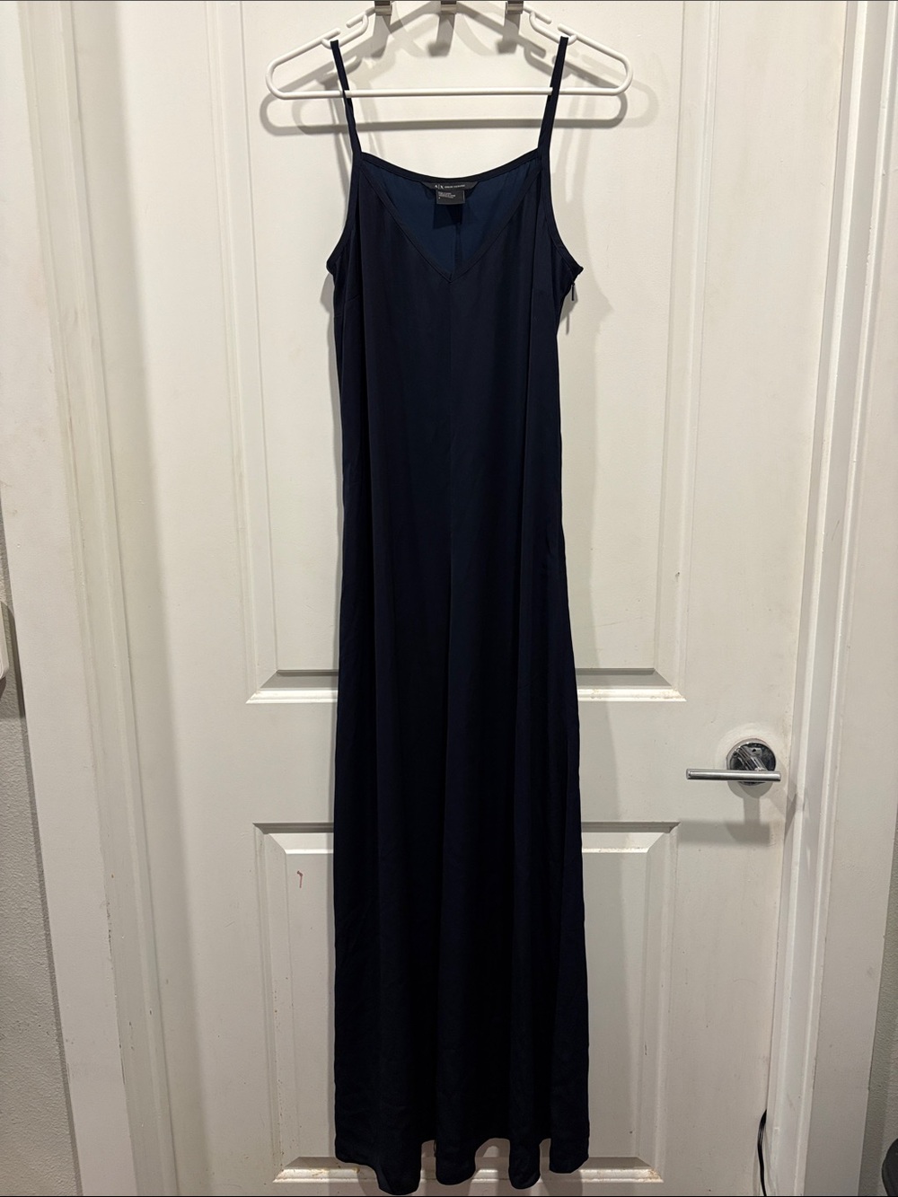 Armani Exchange Navy Maxi Slip Dress